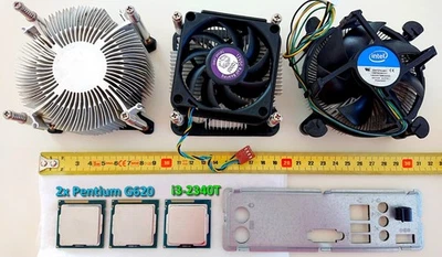 Lotto 3 CPU Intel socket LGA 1155 con dissipatori (Pentium G620 e i3-3240T) - Immagine 1 di 4