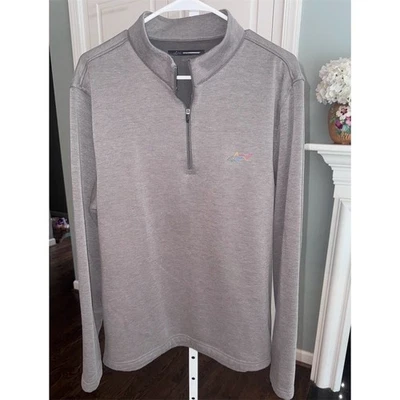NWOT Greg Norman Men's Gray 1/4 Zip Fleece Pullover Size L - Image 1 of 4