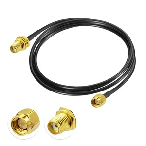 SMA Extension Cable ALSR100 Low Loss for 4G LTE, 5G Modem, Router, WLAN Antennas - Picture 1 of 11