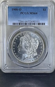 1900-O Morgan Silber Dollar - PCGS MS64 - Proof Like Qualities! - Atemberaubend! - Bild 1 von 3