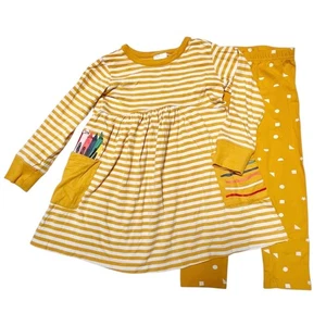 Hanna Andersson Buntstift Taschen Kleid Outfit Größe 2T - Bild 1 von 6