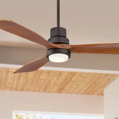 52" Casa Delta DC Bronze Outdoor CCT LED Ceiling Fan with Remote - Image 1 of 4