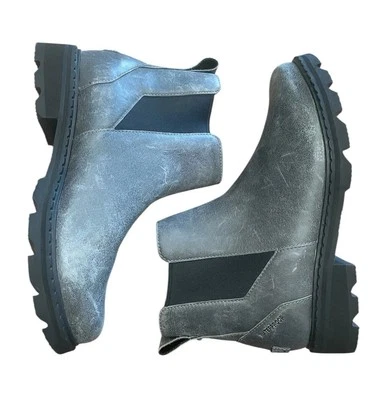 Sorel Womens Gray Leather Size US 10.5 Waterproof Slip-On Boots NL3957-052 Grey - Image 1 of 4