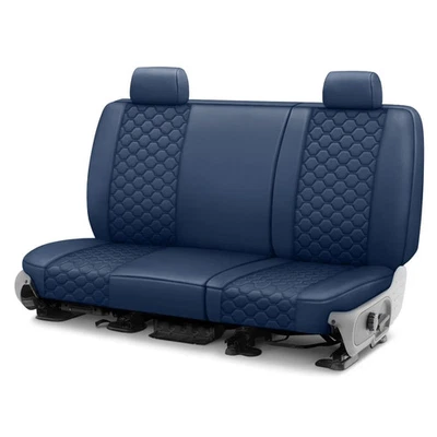 For Subaru Legacy 20-24 Seat Cover Faux Leather Honeycomb Quilted 2nd Row Blue — 第 1/3 张图片
