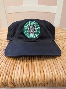 Starbucks Dad Hat feat. Mermaid Logo Patch Black Cap - Picture 1 of 6