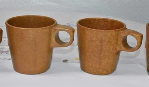 Set of Four US Army Melamine Mess Hall Mugs from early 1960’s EMC  - Picture 1 of 4