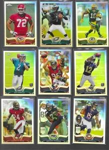 2013 Topps Chrome Football REFRACTOR LOT OF 15 Watt, Michael Vick, Cobb, #5 - Picture 1 of 2