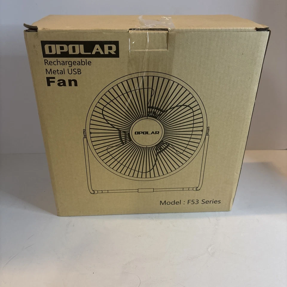 Ventilador USB de metal recarregável OPOLAR, série F53 - Imagem 1 de 4