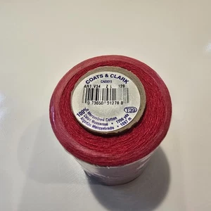Coats Cotton Machine Quilting Solid Thread 1200yd-Red - Picture 1 of 2