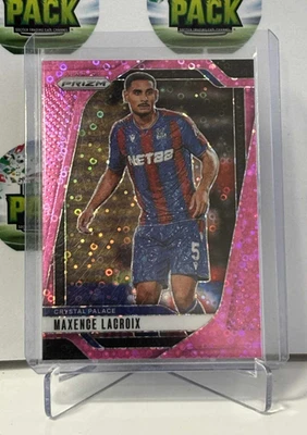 2024-25 Panini Prizm Maxence Lacroix Pink Breakaway /149 Crystal Palace EPL - Image 1 of 3