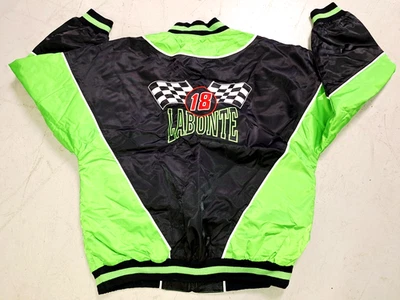RARO Bobby Labonte Nuez moscada Chaqueta Abrigo Nascar #18 Auténtico Equipo de Carreras Talla XL Foto 1 de 4