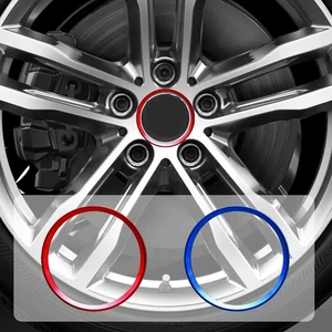 4x Alloy Wheel Hub Rings Trim Fits 68mm Caps Compatible with BMW - Picture 1 of 11