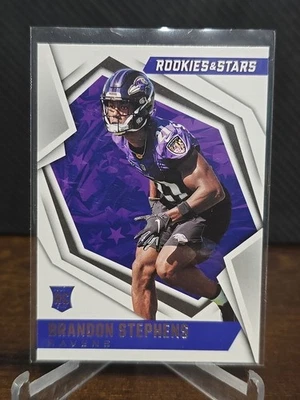 2021 Panini Rookies and Stars Brandon Stephens RC Rookie  - Ravens - Image 1 of 2