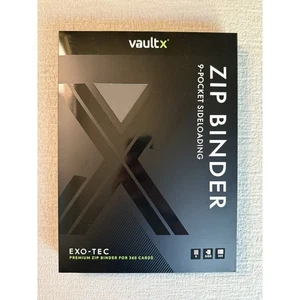Tarjeta coleccionable Vault X Premium Exo-Tec® carpeta con cremallera 9 bolsillos para JCC Pokémon, magia - Imagen 1 de 2