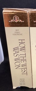 How The West Was Won MGM Home Video 2 Tape Set 1990 - Foto 1 di 4