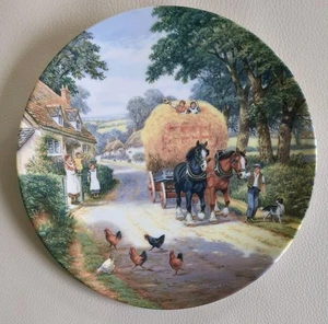 Royal Doulton Collector's Plate- "Bringing Home The Hay" Stan Mitchell 8" 207mm - Picture 1 of 4