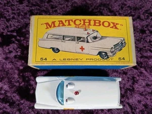 Classic Matchbox  Cadillac Ambulance No.54  With Original Box Vintage - Picture 1 of 7