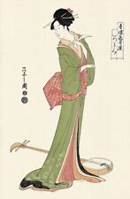 NEW【woodblock print:Ukiyo-e】Chobunsai Eishi【Seiro Geisha Selection ：Itsutomi】