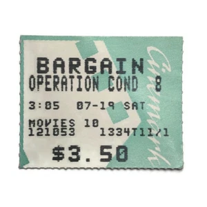 JACKIE CHAN’S “OPERATION CONDOR”Authentic Original Movie Ticket Stub 1997 - Picture 1 of 6