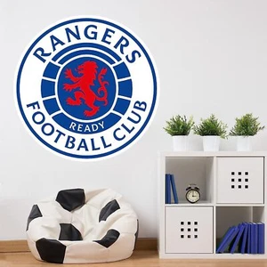 Themed Rangers Wall Sticker - Crest Football Art - Picture 1 of 4