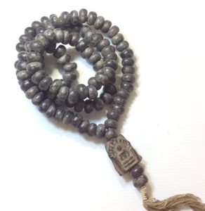 Thai Buddha Amulet Necklace ANCIENT Rosary Beads Meditation Pendant LUCK POWER - Picture 1 of 10