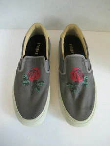 STRAYE Ventura Charcoal Rose Skate Shoes Slip on Men Sz 9 Women sz 10.5 - Picture 1 of 9