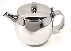 GRUNWERG CAFE STAL DUCHESS STAINLESS STEEL TEAPOT WITH INFUSER 0.57LTR/20oz - Picture 1 of 4