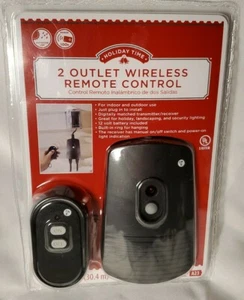 2-Outlet Receiver w/ Wireless Remote Control - Picture 1 of 2