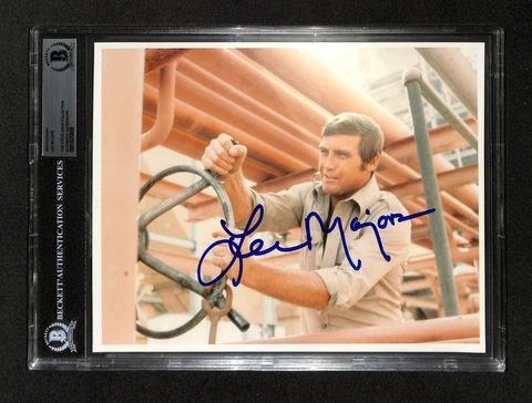 Lee Majors Six Million Dollar Man Signed 8x10 Photograph BAS (Grad Collection) Cover