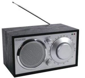 KÖNIG RETRO NOSTALGIE WOODEN KITCHEN RADIO BLACK ** NEW & BOXED ** - Bild 1 von 4