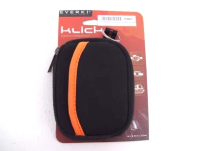 DIGITAL CAMERA BAG POUCH BLACK CARRY COMPACT TRAVEL POCKET NEOPRENE FOAM CLiP - Image 1 of 2