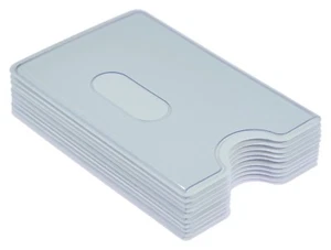 Fundas para tarjetas blancas transparentes ESTABLES tarjetas magnéticas funda protectora identificación persona - Imagen 1 de 3