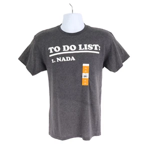 Graphic T-Shirt Mens Size M Gray To Do: Nada Short Sleeves Crew Neck NWT Walmart - Picture 1 of 7