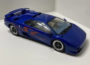 AutoArt Maßstab 1:18 Diecast Metallic blau Lamborghini Diablo SV Coupe RAR - Bild 1 von 17