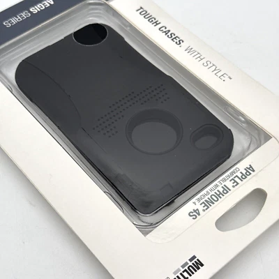 Trident Aegis Black Dual-Layer Military Grade Cover Rugged Case for iPhone 4S/4 - Image 1 of 4