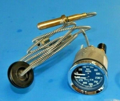 New Smiths Dual Water Oil Gauge MGA MGB Bugeye MG Midget BHA4737 - Image 1 of 2