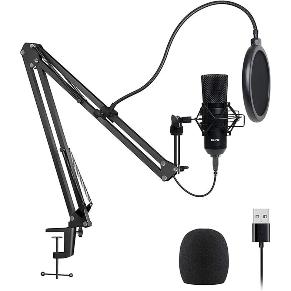 For PC Kit with Adjustable Mic, Cardioid Condenser Professional Microphone Combo - Image 1 of 1