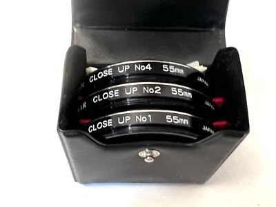 55mm  (+1+2+4) ROKUNAR CLOSE-UP CAMERA FILTER LENS SET - Image 1 of 2