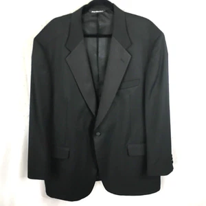 Cambridge Blazer Mens 46 Black Sport Coat Jacket Career Office Classic - Picture 1 of 19