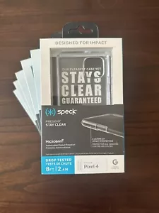 Lot Of 6 Speck Presidio Stay Clear Series Cases for Google Pixel 4 - Clear - Picture 1 of 2