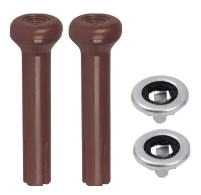 OER Dark Saddle Door Lock Knob Set For 1968-1986 Chevy and GMC Pickup Trucks Foto 1 de 4