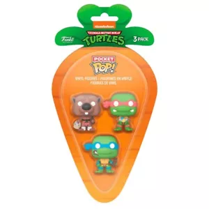 Blister 3 Figuras Carrot Pocket Pop Tortugas Ninja Splinter - Imagen 1 de 1