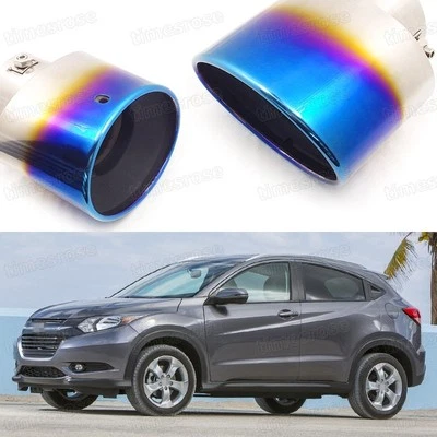 Punta de silenciador de escape de coche azul para Honda HR-V 2016-2017 #5060 Foto 1 de 4