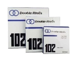 Double Rings Filter Papers Qualitative No. 102, Medium Ø 125mm, 100pcs/Box - Picture 1 of 1
