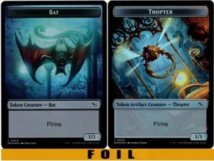 1x MTG - BAT \\ THOPTER TOKEN #04/20 - FOIL - Murders at Karlov Manor - Picture 1 of 1