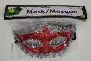 Maske rot Juwel Maske Venedig Festspiele Karneval Maskerade - Bild 1 von 5