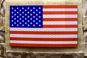 Large SOLAS Reflective US Flag Full Color US Navy Army Green Beret SEAL USCG PJ - Picture 1 of 2