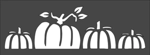 1- 3x8 inch Custom Cut Stencil, (TG-6) Thanksgiving Pumpkins - Picture 1 of 1