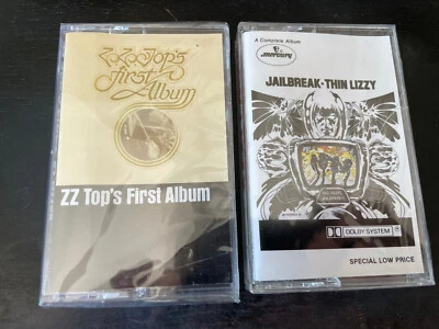 Sealed Cassette Tape Lot ZZ Top First Album Thin Lizzy Jailbreak - Image 1 of 4
