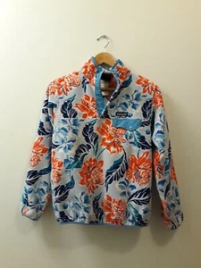 Patagonia Synchilla Snap-T Fleece Pullover Hawaiian Floral Print Women’s Small - Picture 1 of 10